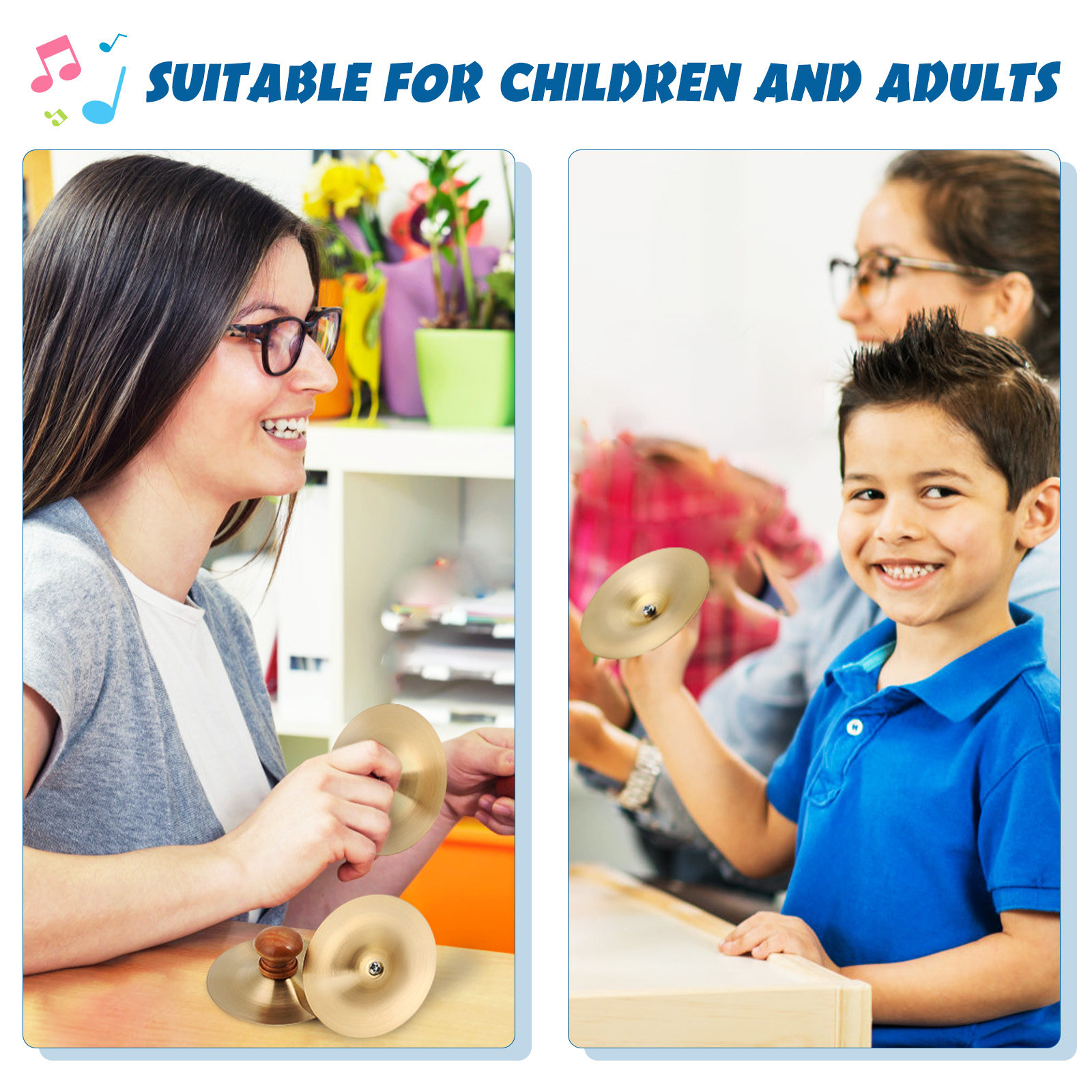 1Pair Portable Finger Cymbals  - Musical Instrument Family recension och pris