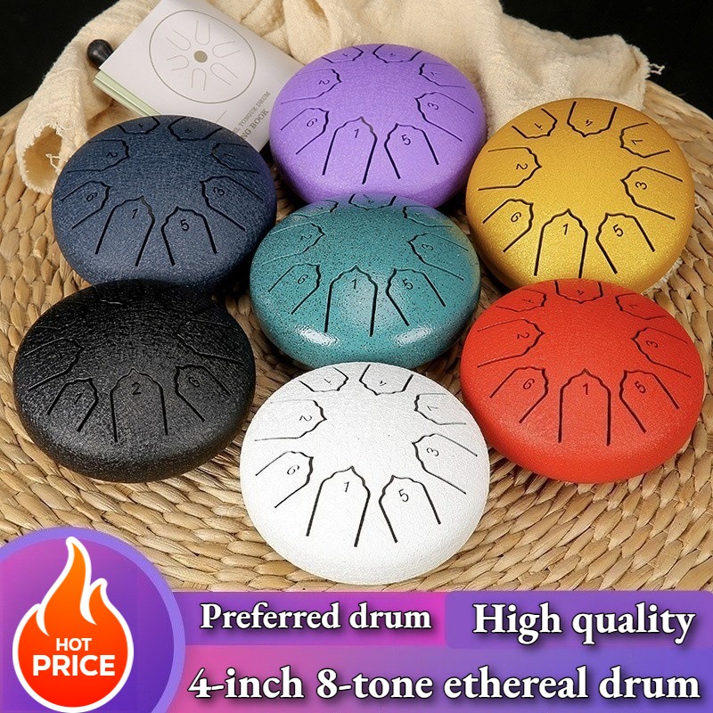 Mini Steel Tongue Drum 4 Inch  - Musical Instrument Family recension och pris
