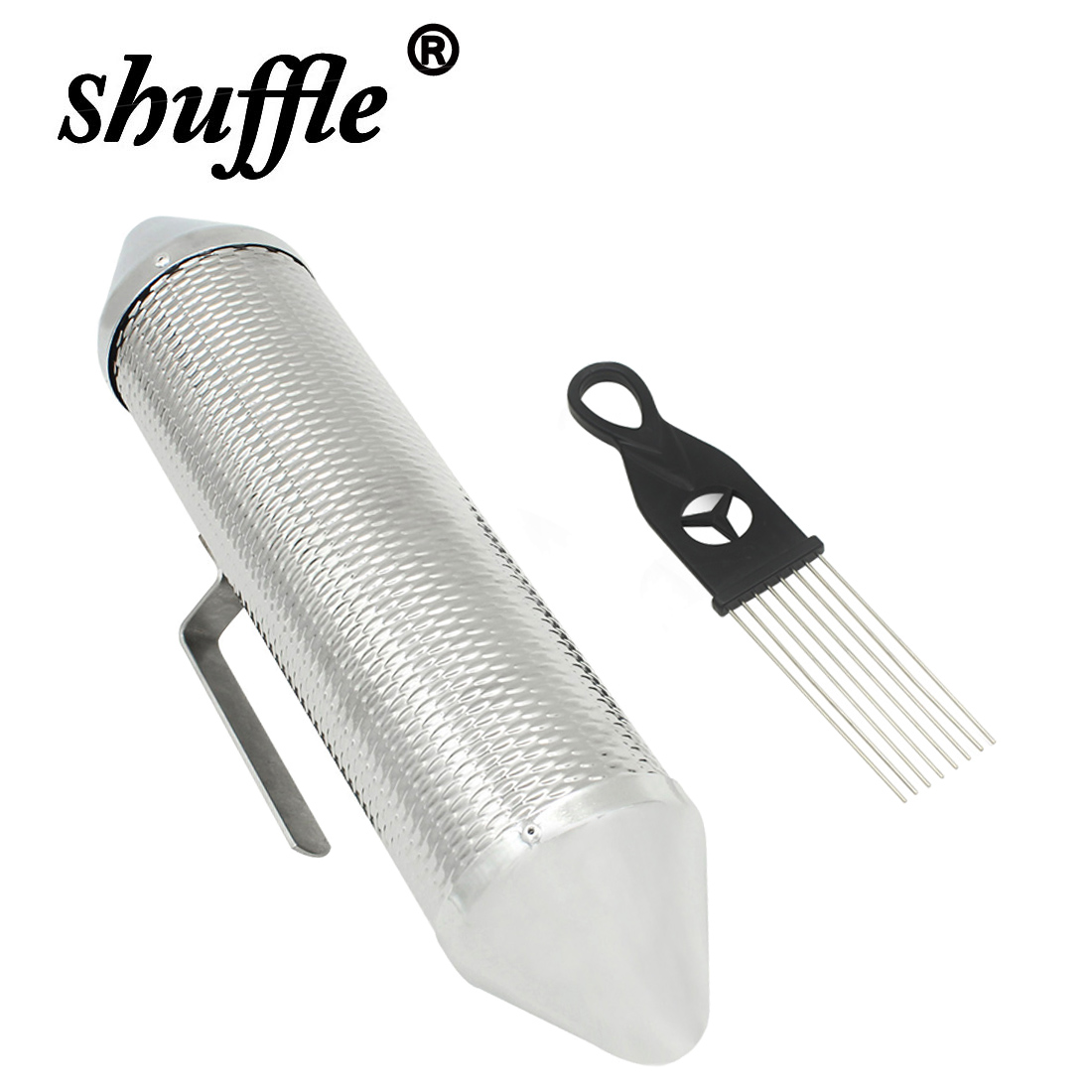 Scraper Barrel Silver Metal Gu - Guiro Scraper Instrument recension och pris