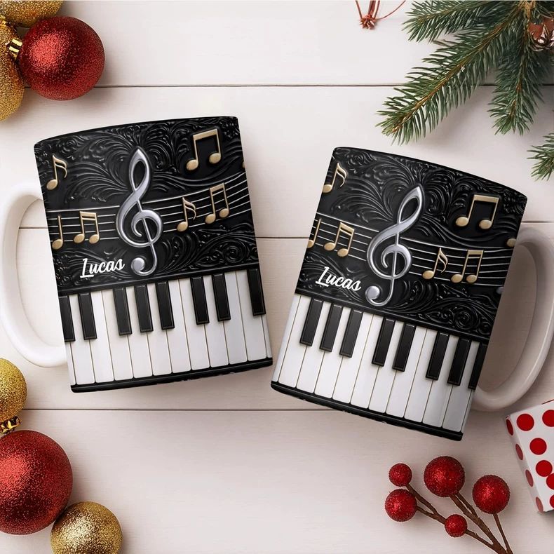 Personality Piano Ceramic Mug  - Musical Instrument And Names recension och pris