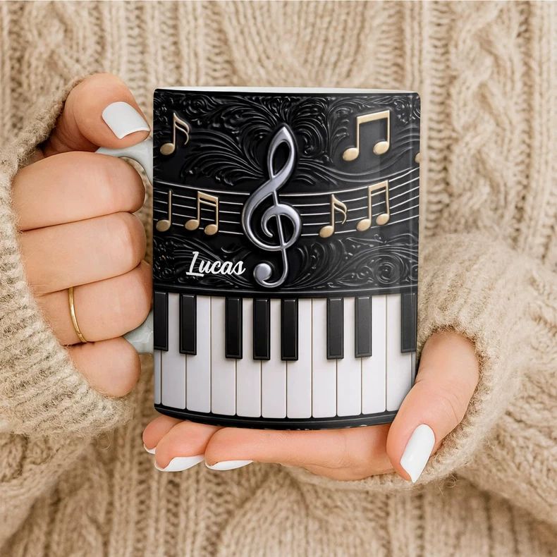Personality Piano Ceramic Mug  - Musical Instrument And Names recension och pris