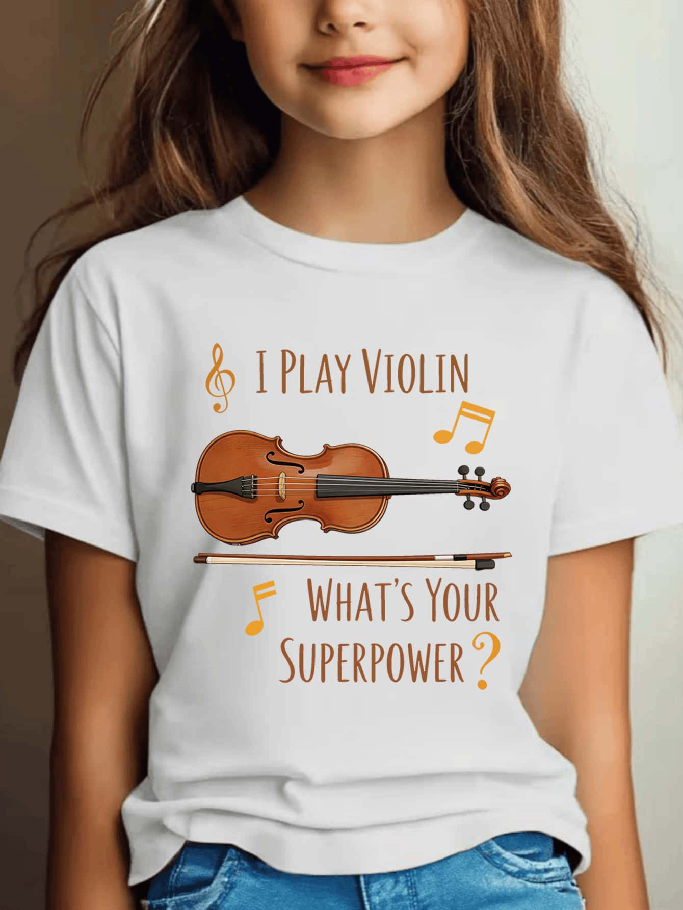 Violin Note Letter Print Boys  - Musical Instrument Family recension och pris