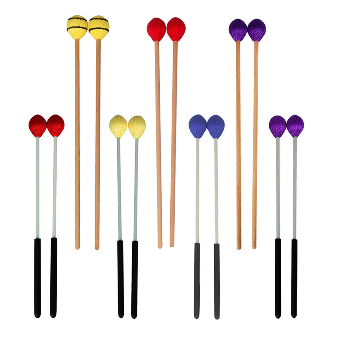 2Pcs Marimba Mallets Color Yar - Musical Instrument Mallet recension och pris